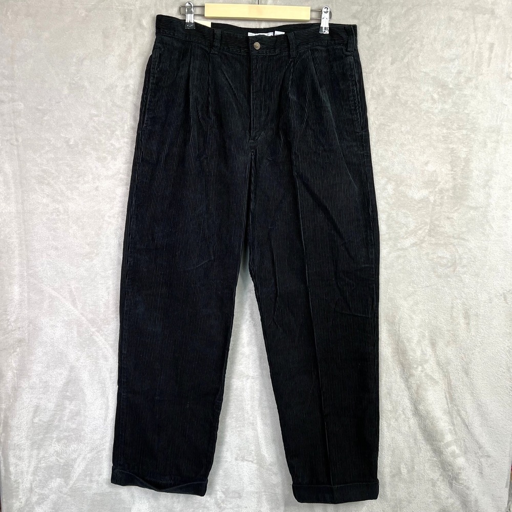 Vintage Men's Old Navy Chunky Corduroy Trousers Size W34 L32 Straight Regular